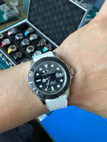 VSF 요마 화골 42mm Yacht-Master 42 mm 226659-0004 White Gold "Falcon's Eye"